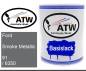 Preview: Ford, Smoke Metallic, 91 / 6350: 1L Lackdose, von ATW Autoteile West.